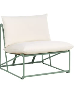 Sedia con cuscino PICO Metallo Verde