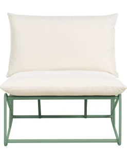 Sedia con cuscino PICO Metallo Verde