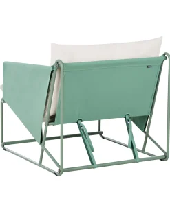 Sedia con cuscino PONTE Metallo Verde