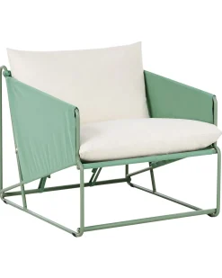 Sedia con cuscino PONTE Metallo Verde