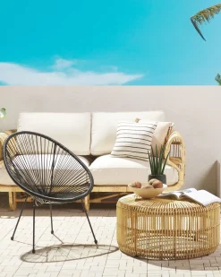 Sedia da giardino ACAPULCO II Rattan sintetico (PE) Nero