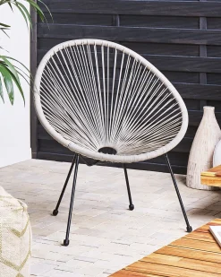 Sedia da giardino ACAPULCO II Rattan sintetico (PE) Grigio chiaro