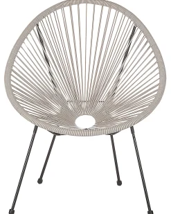 Sedia da giardino ACAPULCO II Rattan sintetico (PE) Grigio chiaro