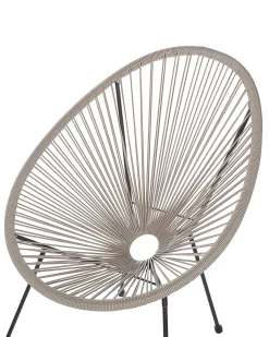 Sedia da giardino ACAPULCO II Rattan sintetico (PE) Grigio chiaro