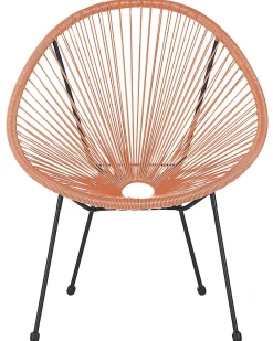 Sedia da giardino ACAPULCO II Rattan sintetico (PE) Arancione