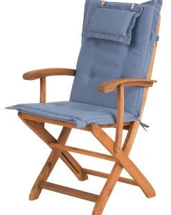 Sedia da giardino MAUI Legno d'acacia Blu