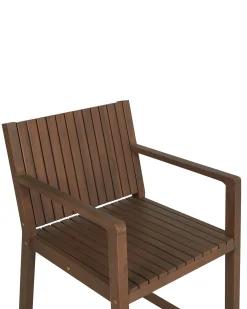 Sedia da giardino SASSARI Legno d'acacia Marrone scuro