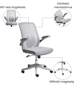 Sedia da ufficio OVERLORD Grigio