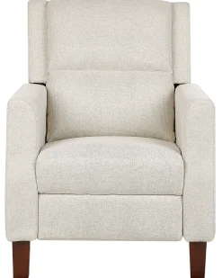Sedia reclinabile EGERSUND Poggiapiedi a scomparsa Tessuto Beige chiaro