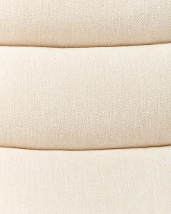 Sedia reclinabile elettrica RISE Poggiapiedi a scomparsa Tessuto Beige chiaro