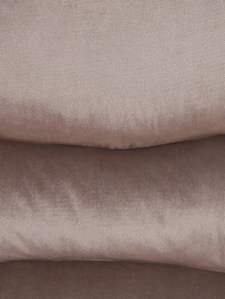 Sedia reclinabile ESLOV Poggiapiedi a scomparsa Velluto Tortora Beige