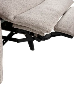 Sedia reclinabile SELVIK Poggiapiedi a scomparsa Tessuto Beige