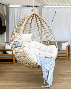 Sedia sospesa da fissare al soffitto ARSITA Rattan sintetico (PE) Naturale