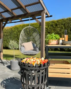 Sedia sospesa da fissare al soffitto CASOLI Rattan sintetico (PE) Grigio