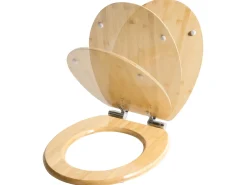 Sedile per WC CUAREIM Soft Close Bambù Marrone chiaro