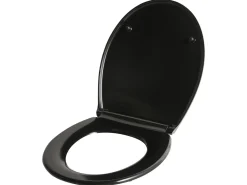 Sedile per WC PAPURI Soft Close Duroplastica Nero