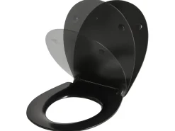 Sedile per WC PUTUMAYO Sottile Soft Close Duroplastica Nero