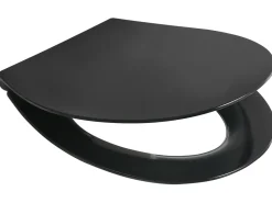 Sedile per WC PUTUMAYO Sottile Soft Close Duroplastica Nero