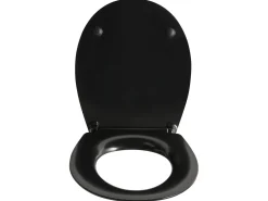 Sedile per WC PUTUMAYO Sottile Soft Close Duroplastica Nero
