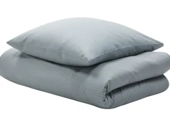 Set Copripiumino AVONDALE Raso di Cotone 220 x 240 cm Grigio