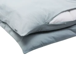 Set Copripiumino AVONDALE Raso di Cotone 220 x 240 cm Grigio