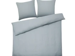 Set Copripiumino AVONDALE Raso di Cotone 220 x 240 cm Grigio