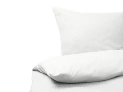 Set Copripiumino AVONDALE Raso di Cotone 155 x 220 cm Bianco