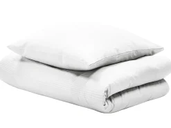 Set Copripiumino AVONDALE Raso di Cotone 155 x 220 cm Bianco