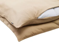 Set Copripiumino AVONDALE Raso di Cotone 155 x 220 cm Beige