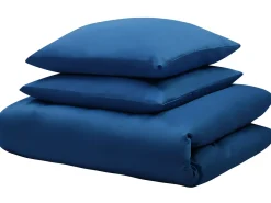 Set Copripiumino HARMONRIDGE Raso di Cotone 220 x 240 cm Blu scuro