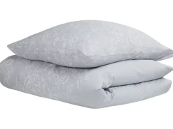 Set Copripiumino MORNINGSIDE Raso di Cotone 135 x 200 cm Grigio