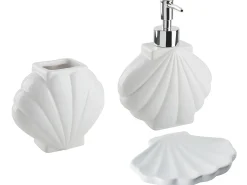 Set da 3 accessori per il bagno SHELL Ceramica Bianco
