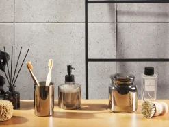 Set da 3 accessori per il bagno MANAGUA Vetro Grigio