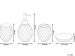 Set da 4 accessori per il bagno CANOA Vetro Verde