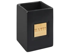 Set da 4 accessori per il bagno KOUROU Ceramica Nero