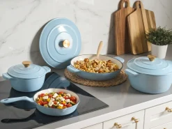 Set da 7 pezzi in ghisa FERRANO Azzurro Blu