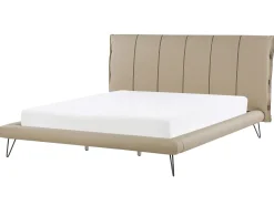 Set da camera da letto Pelle sintetica BETIN 180 x 200 cm Beige sabbia