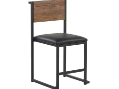 Set da pranzo BURTON Marrone/Nero 4 posti