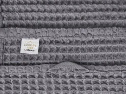 Set di 4 asciugamani AREORA Cotone Grigio chiaro