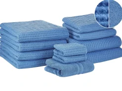 Set di 11 asciugamani AREORA Cotone Blu