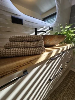 Set di 9 asciugamani AREORA Cotone Beige
