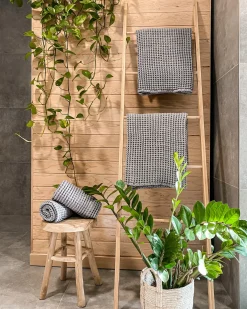 Set di 11 asciugamani AREORA Cotone Grigio chiaro