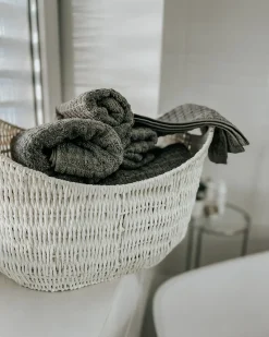 Set di 4 asciugamani ATAI Cotone Grigio