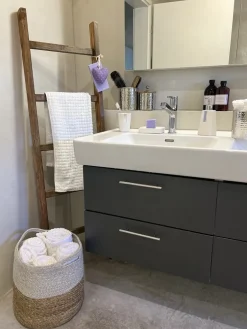 Set di 4 asciugamani ATAI Cotone Bianco