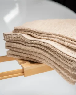 Set di 9 asciugamani ATAI Cotone Beige