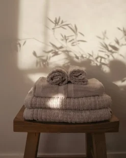 Set di 11 asciugamani ATAI Cotone Grigio chiaro