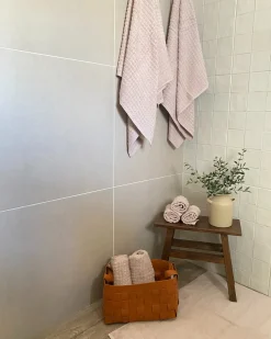 Set di 9 asciugamani ATAI Cotone Rosa