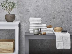 Set di 9 asciugamani ATAI Cotone Bianco