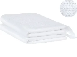 Set di 2 asciugamani ATIU Tessuto a spugna Bianco