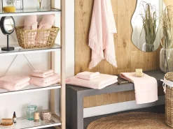 Set di 9 asciugamani ATIU Tessuto a spugna Rosa pastello